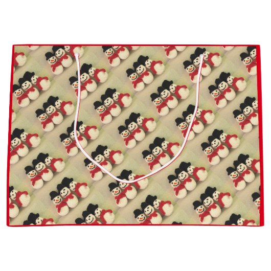 Weihnachtsschneebecher Große Geschenktüte (Vorderseite)