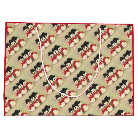 Weihnachtsschneebecher Große Geschenktüte (Rückseite)