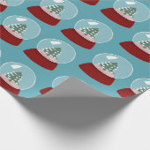 Weihnachtsschneedecke Geschenkpapier (Ecke)