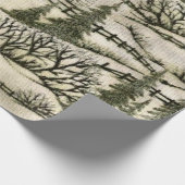 Weihnachtsschneedecke glänzendes Verpackungspapier Geschenkpapier (Ecke)