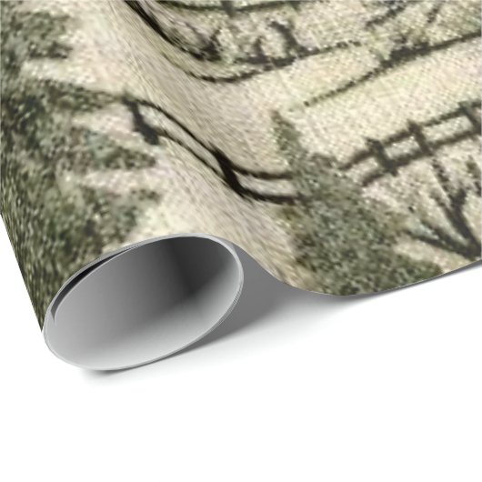 Weihnachtsschneedecke glänzendes Verpackungspapier Geschenkpapier (Rolleneckpunkt)