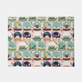 Weihnachtsschneedecke//Gnome//Lebkuchenhaus// Fußmatte (Vorderseite)