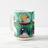 Weihnachtsschneedecke//Gnome//Lebkuchenhaus// Kaffeetasse (Vorderseite Links)