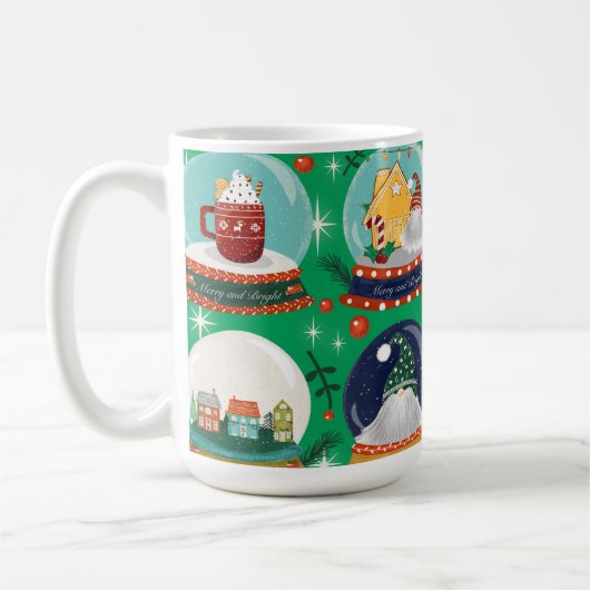 Weihnachtsschneedecke//Gnome//Lebkuchenhaus// Kaffeetasse (Links)