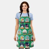 Weihnachtsschneedecke//Gnome//Lebkuchenhaus// Schürze (Getragen)