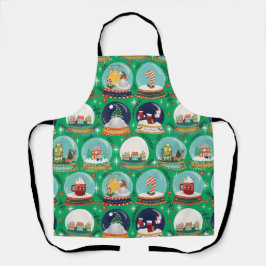 Weihnachtsschneedecke//Gnome//Lebkuchenhaus// Schürze