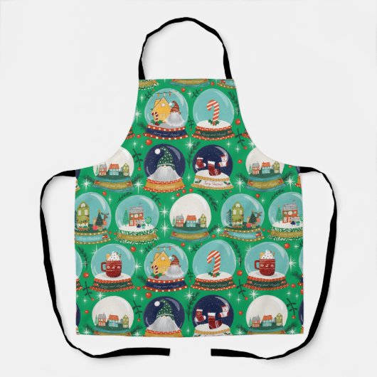 Weihnachtsschneedecke//Gnome//Lebkuchenhaus// Schürze (Vorderseite)