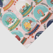 Weihnachtsschneedecke//Gnome//Lebkuchenhaus// Seidenpapier (Detail)