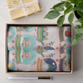 Weihnachtsschneedecke//Gnome//Lebkuchenhaus// Seidenpapier (Geschenk)