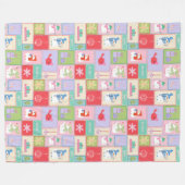 Weihnachtsschneedecke Party Fleecedecke (Vorderseite (Horizontal))