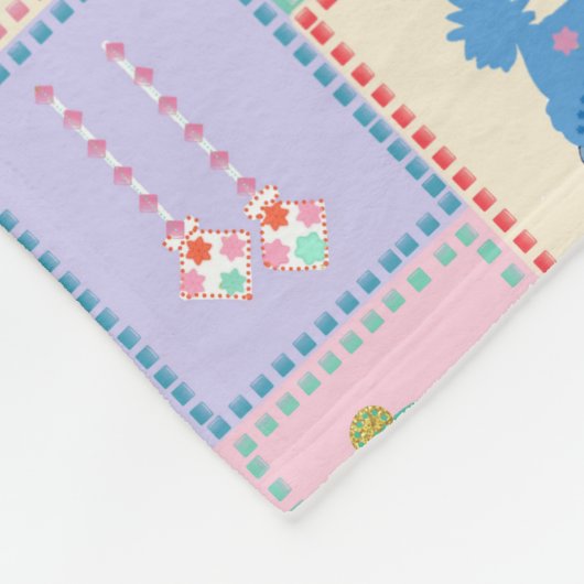 Weihnachtsschneedecke Party Fleecedecke (Ecke)