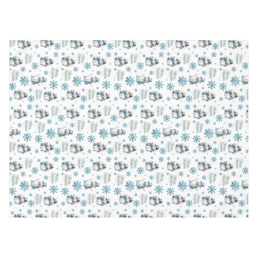 Weihnachtsschneedecke Tischdecke (Vorderseite (Horizontal))