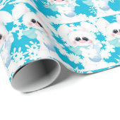 Weihnachtsschneedecke Urlaubspapier Geschenkpapier (Rolleneckpunkt)