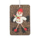 Weihnachtsschneedekoration Autolufterfrischer (Vorderseite)
