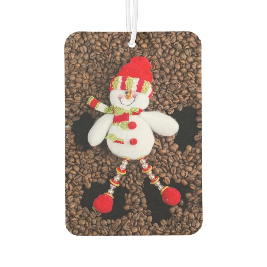 Weihnachtsschneedekoration Autolufterfrischer (Rückseite)