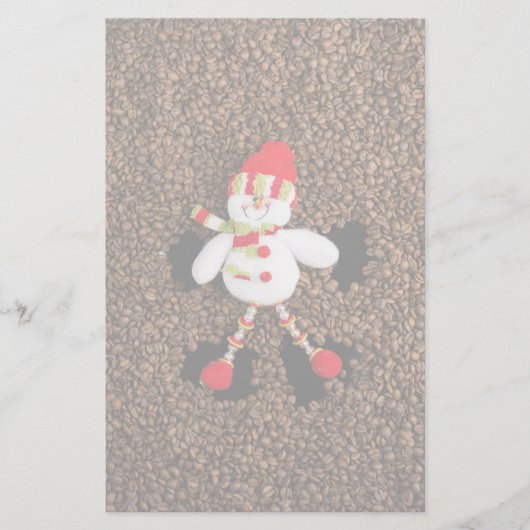 Weihnachtsschneedekoration Briefpapier (Vorderseite)