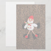 Weihnachtsschneedekoration Briefpapier (Vorne/Hinten)
