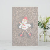 Weihnachtsschneedekoration Briefpapier (Stehend Vorderseite)