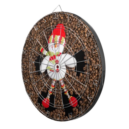 Weihnachtsschneedekoration Dartscheibe (Vorderseite rechts)