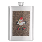 Weihnachtsschneedekoration Flachmann (Vorderseite)