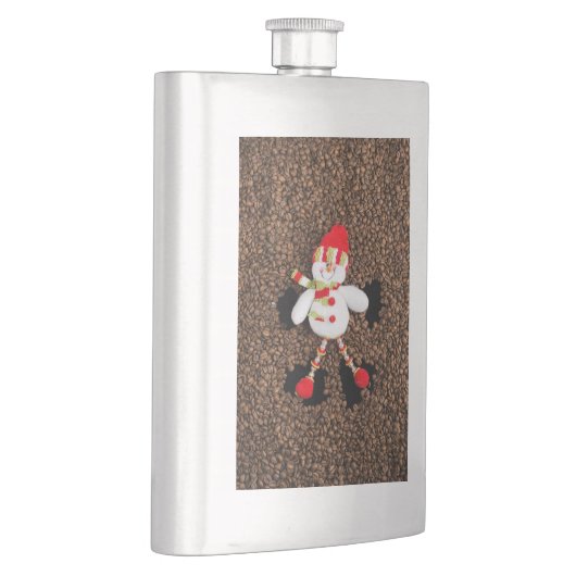 Weihnachtsschneedekoration Flachmann (Rechts)