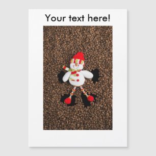 Weihnachtsschneedekoration Magnetkarte