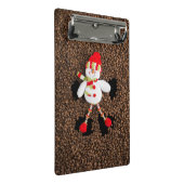 Weihnachtsschneedekoration Mini Klemmbrett (Schrägansicht)