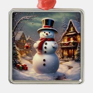 Weihnachtsschneedekoration Ornament Aus Metall