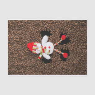 Weihnachtsschneedekoration Seidenpapier