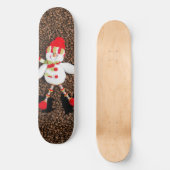 Weihnachtsschneedekoration Skateboard (Vorderseite)
