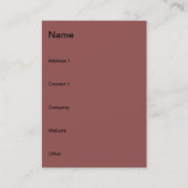 Weihnachtsschneedekoration Visitenkarte (Vorderseite)