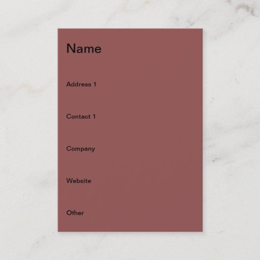 Weihnachtsschneedekoration Visitenkarte (Vorderseite)