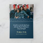 Weihnachtsschneedorf mit niedlichen Tieren Ankündigung (Innenseite)