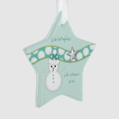 Weihnachtsschneefahrer Grandson glaubt Ornament (Vorderseite)