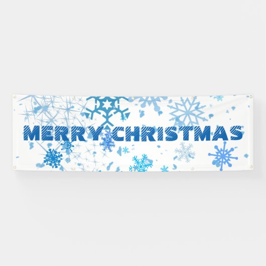 Weihnachtsschneefall Banner (Horizontal)