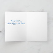 Weihnachtsschneefall Feiertagskarte (Innenseite)