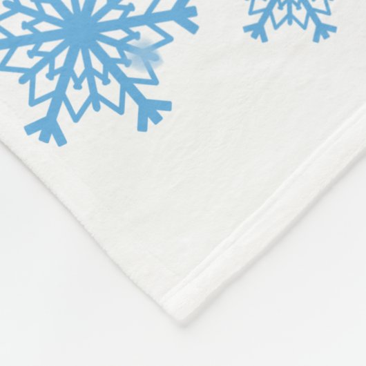 Weihnachtsschneefall Fleecedecke (Ecke)