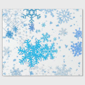 Weihnachtsschneefall Geschenkpapier (Flach)