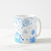 Weihnachtsschneefall Kaffeetasse (VorderseiteRechts)