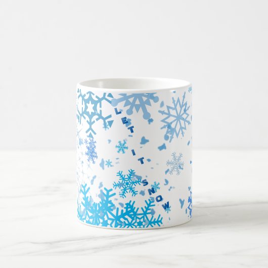 Weihnachtsschneefall Kaffeetasse (Mittel)