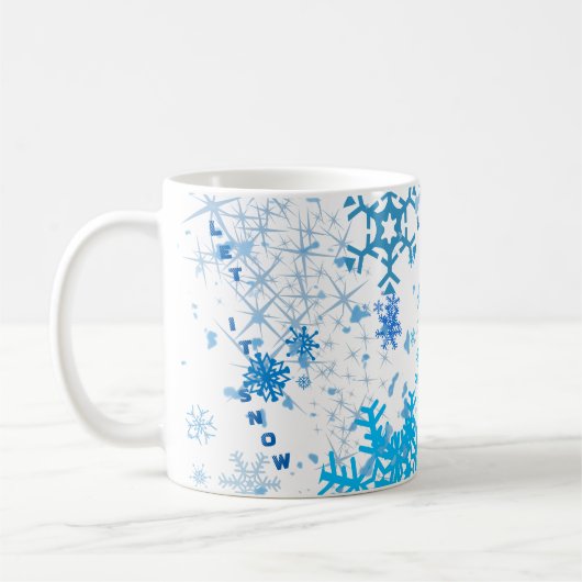 Weihnachtsschneefall Kaffeetasse (Links)