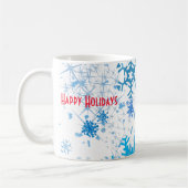 Weihnachtsschneefall Kaffeetasse (Links)
