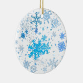 Weihnachtsschneefall Keramik Ornament (Rechts)