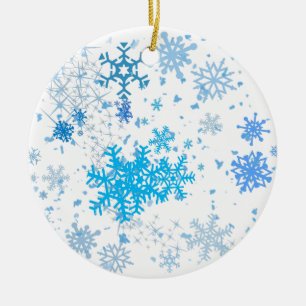 Weihnachtsschneefall Keramik Ornament