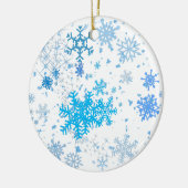 Weihnachtsschneefall Keramik Ornament (Links)