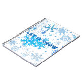 Weihnachtsschneefall Notizblock (Linke Seite)