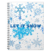 Weihnachtsschneefall Notizblock (Vorderseite)