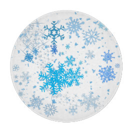 Weihnachtsschneefall Schneidebrett