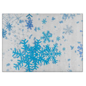 Weihnachtsschneefall Schneidebrett (Vorderseite)