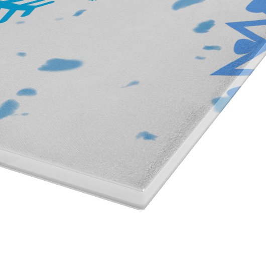 Weihnachtsschneefall Schneidebrett (Ecke)